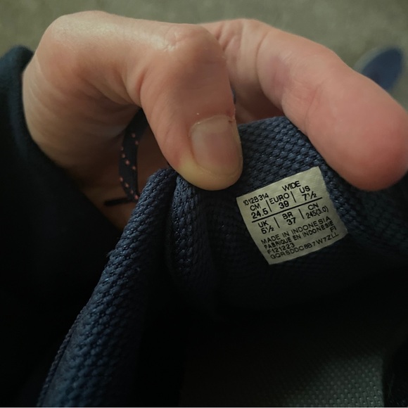 ASICS Navy and Pink Athletic Shoes - Picture 5 of 6